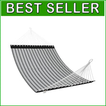 Load image into Gallery viewer, Versatile Double Hammock with Concealed Metal Bar - Quick Dry Textilene Fabric