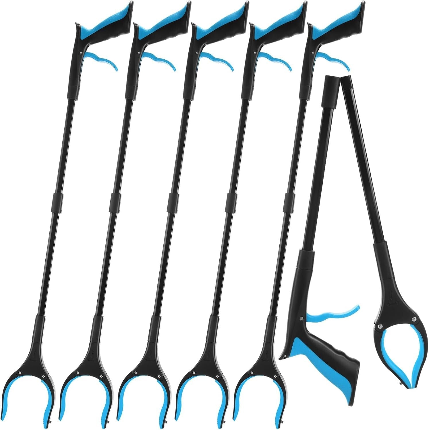 Lightweight 32-Inch Reacher Grabber Tool - Set of 6 for Easy Object Retrieval