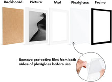 Load image into Gallery viewer, Timeless Black Gallery Frame Set of 5 – 13x17 or 10x14 with Polished Plexiglass