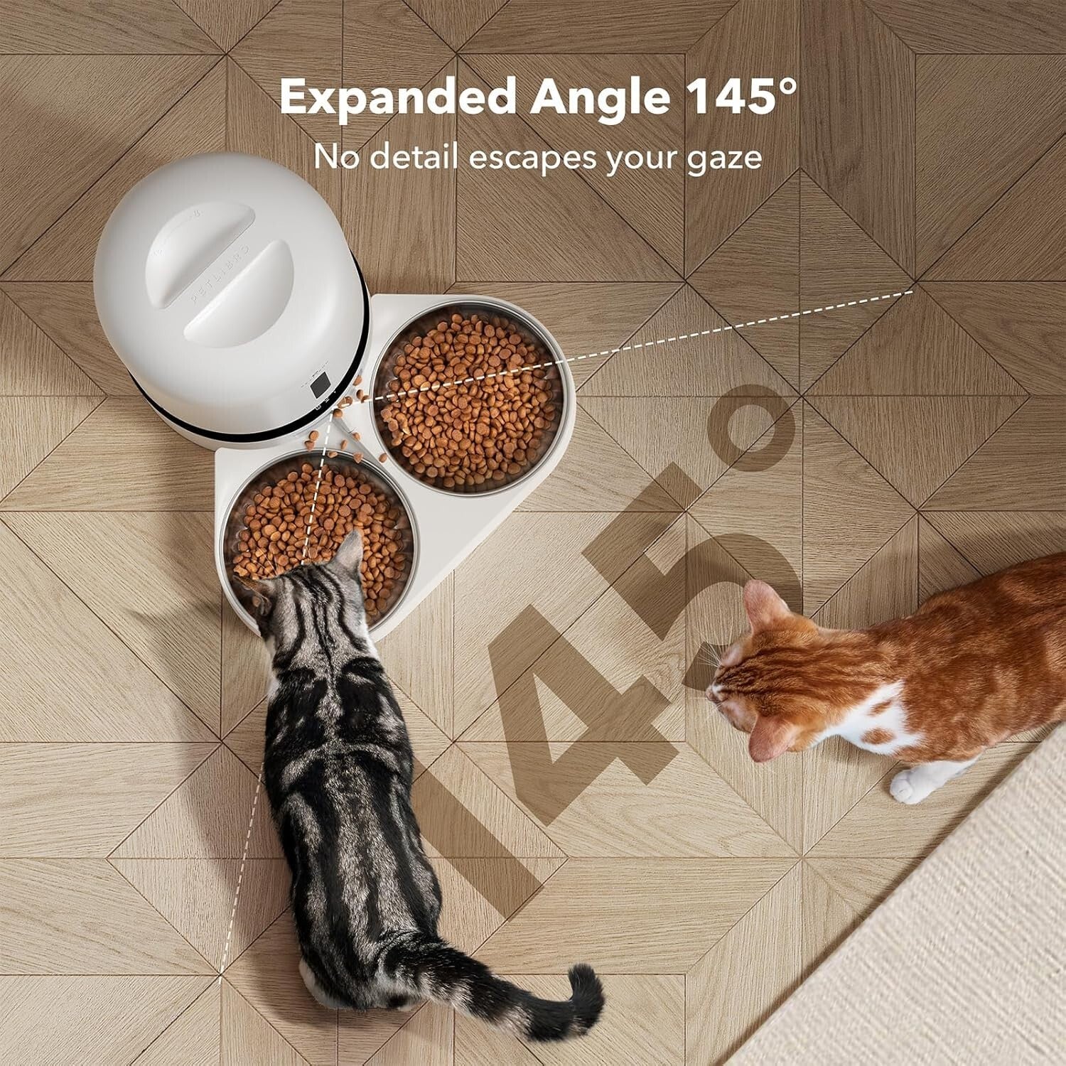 Automatic Feeder with Night Vision Camera - Watch & Feed Your Pets Remotely