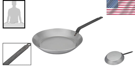 Durable 8.75" Carbon Steel Frying Pan - Perfect for Searing & Sautéing