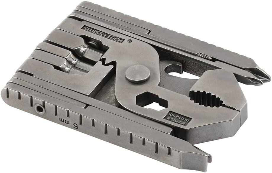 Compact 22-in-1 Pocket Multi-Tool Kit - Stainless Steel with Easy Carry Design