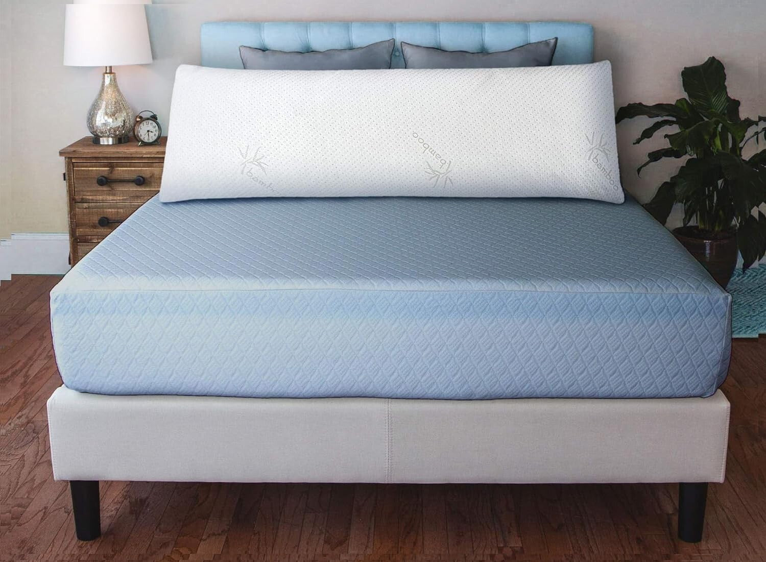 Adjustable Shredded Memory Foam Body Pillow - Allergy-Friendly & Firm Support