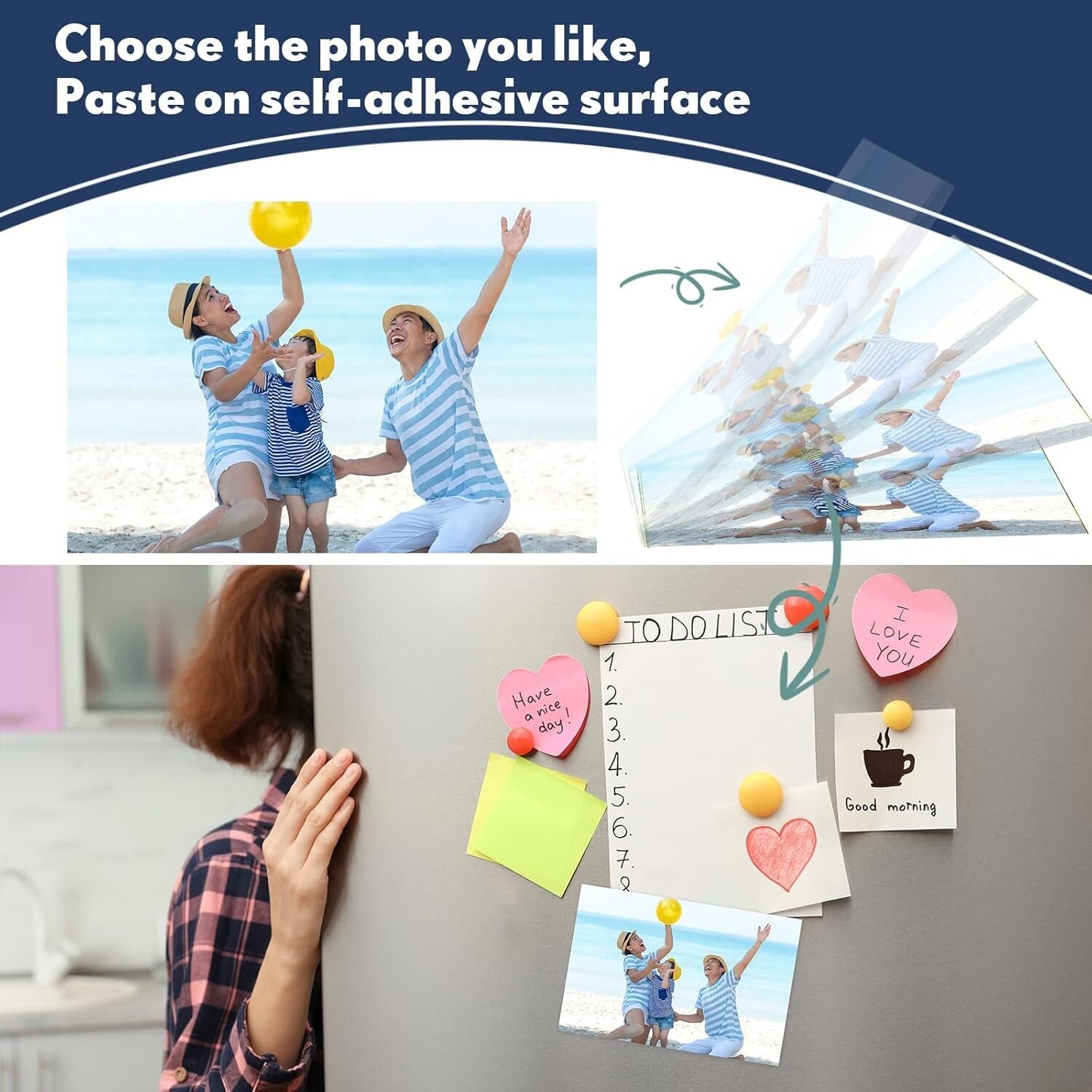 Adhesive Backing Magnetic Sheets 4x6 - Perfect for Photos & Crafts (150 Pcs)