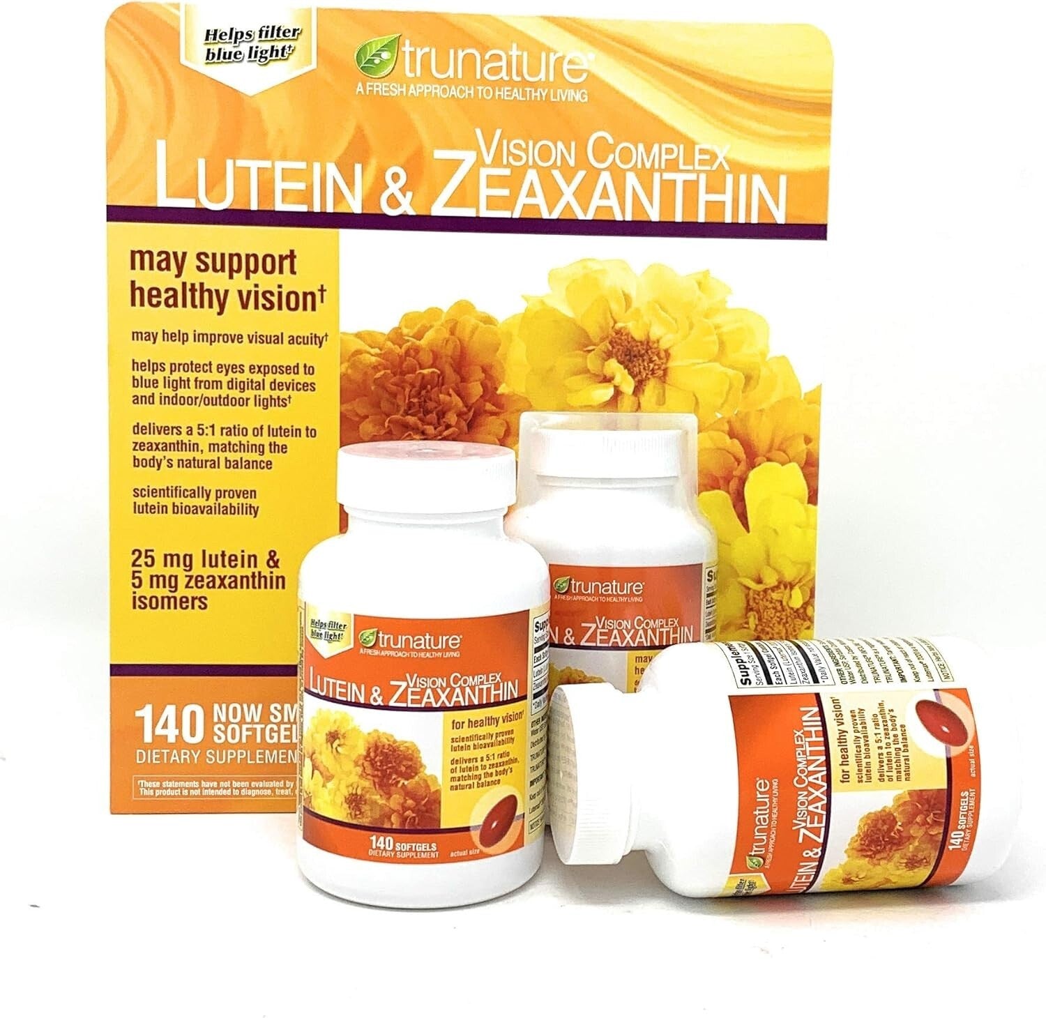 Lutein & Zeaxanthin MegaSize - 140 Softgels for Powerful Eye Health Protection
