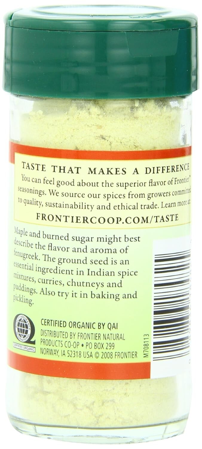 Versatile Organic Ground Fenugreek Seed - 2 Ounce, Perfect for Baking & Cooking