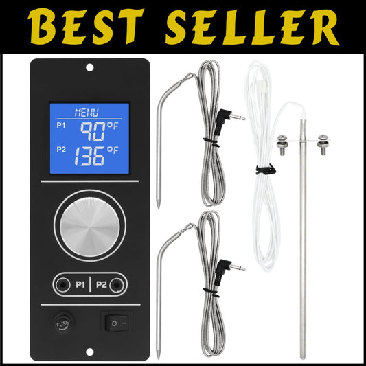 RTD Sensor Digital Thermostat for Camp Chef Pellet Grills with Dual Probe Setup