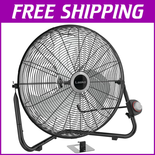 20" High Velocity Wall Mount Fan with Pivoting Head - Versatile Cooling Solution
