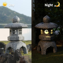 Load image into Gallery viewer, Weatherproof LED Pagoda Garden Light with Sensitive Light Sensing for Zen Spaces