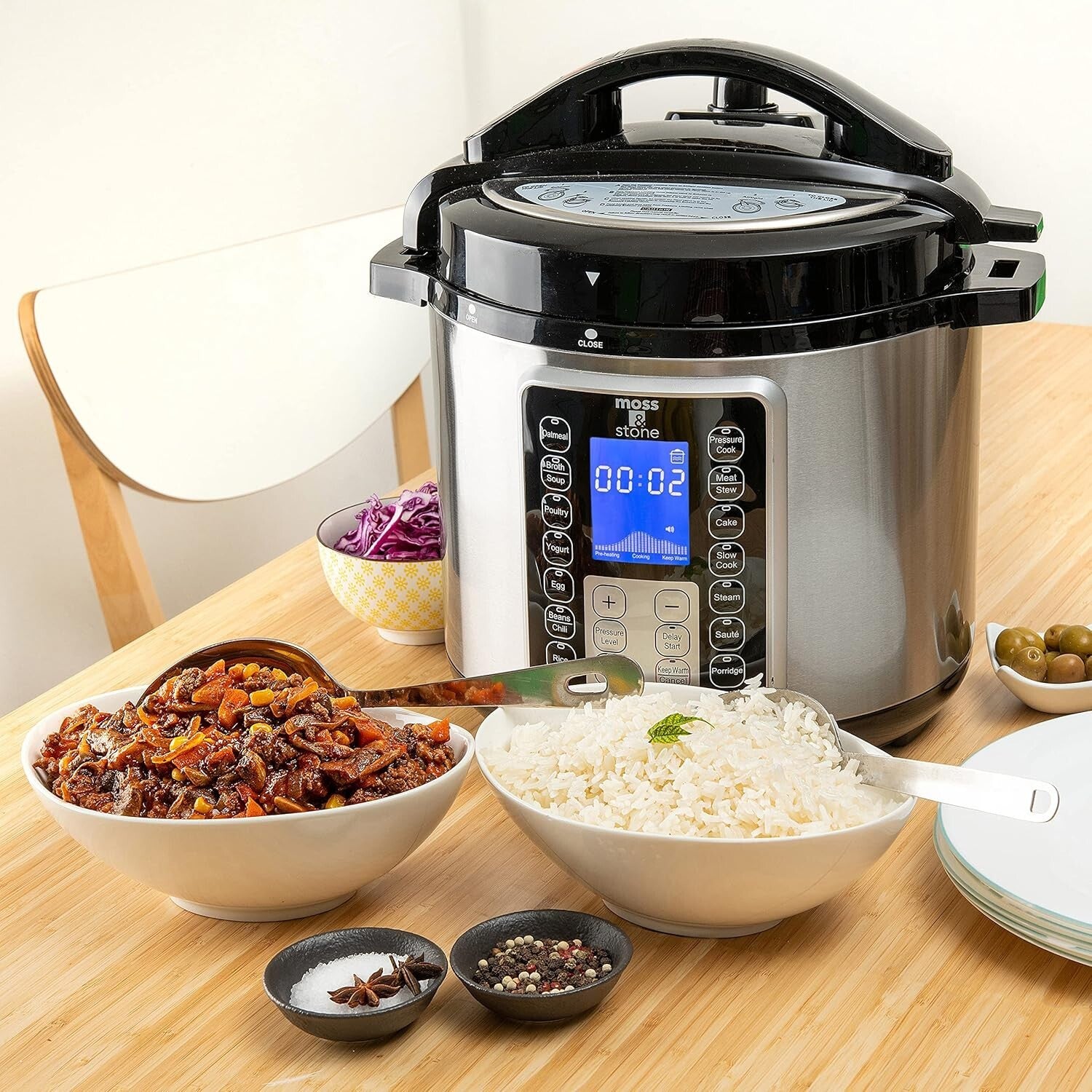 Ultimate 6 Quart Stainless Steel Electric Pressure Cooker with Safety Features