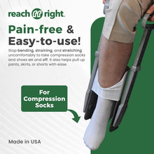 Load image into Gallery viewer, Sleek Two-Handle Dressing Tool for Comfortable and Easy Sock Application