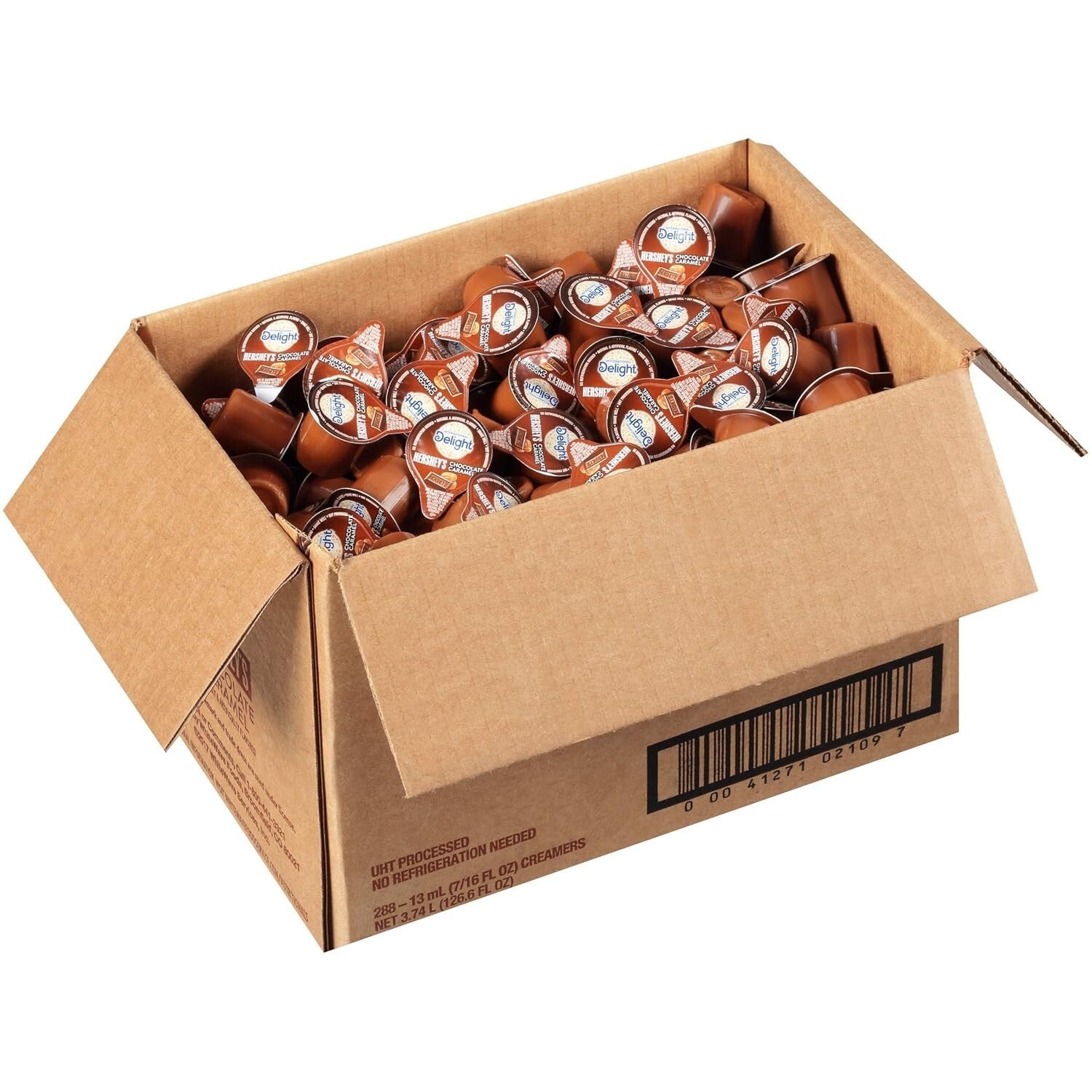 Chocolate Caramel Creamer Pods by HERSHEY'S - 288 Singles for Flavor on the Go