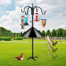 Load image into Gallery viewer, Sturdy 92-Inch Adjustable Shepherd Hook for Bird Feeders - 5-Prong Base Included