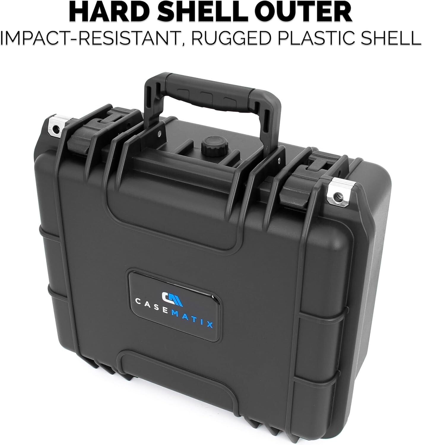 Durable Hard Shell Gun Case for Safe Transport of Two Handguns and Accessories