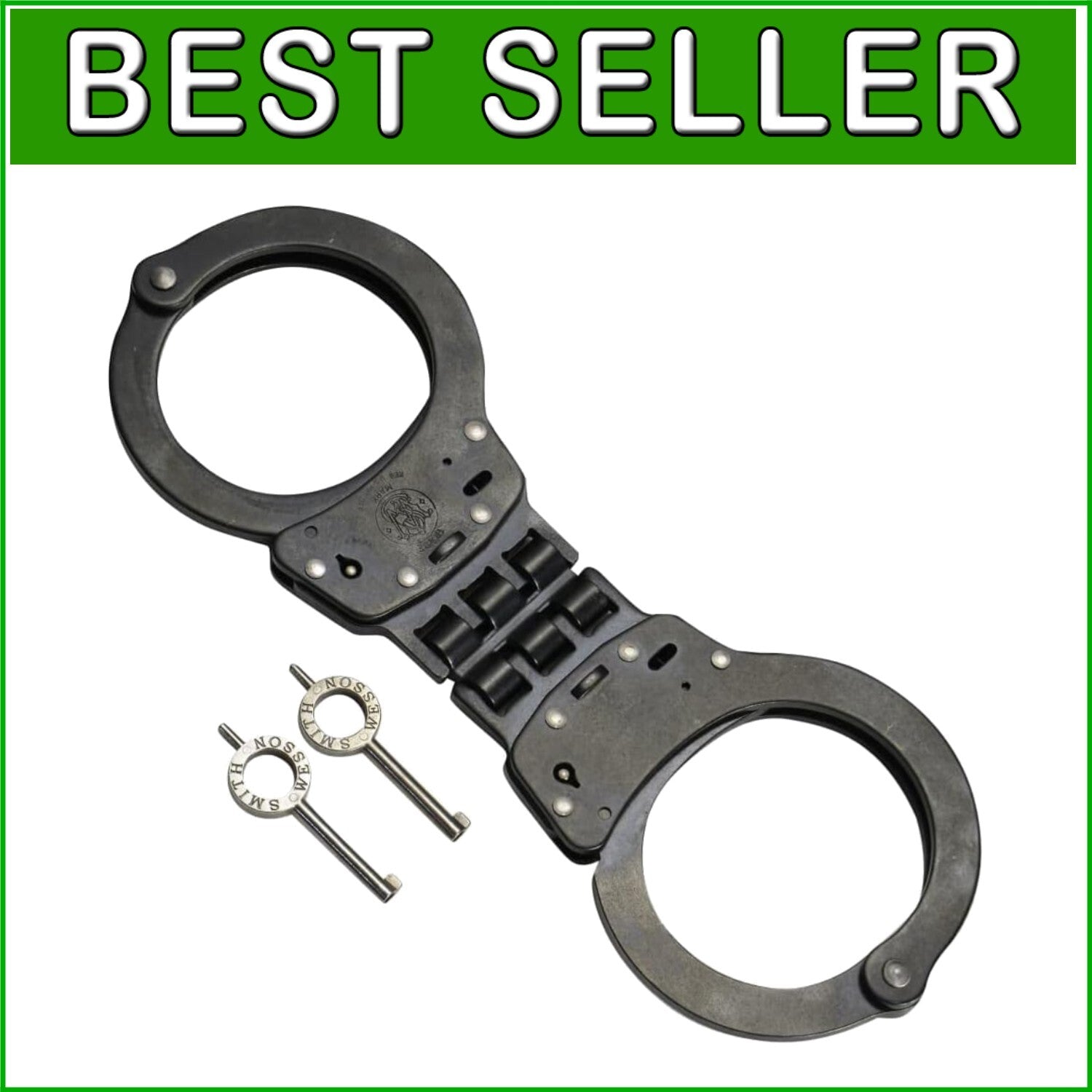 Compact and Lightweight Blue Hinged Handcuffs for Easy Carry in Law Enforcement