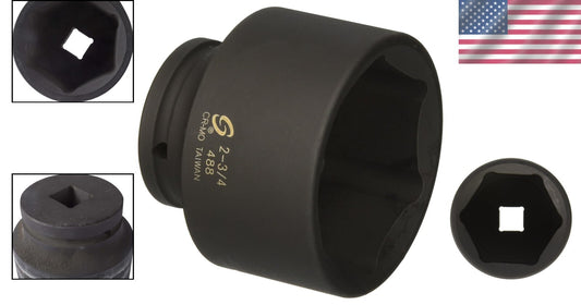 Heavy-Duty 0 3/4-Inch Drive Impact Socket - 2-3/4-Inch, Lightweight Design