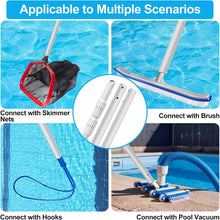 Load image into Gallery viewer, Versatile 3-Piece Telescopic Pool Pole Extending 6.5 to 16.5ft for Any Accessory