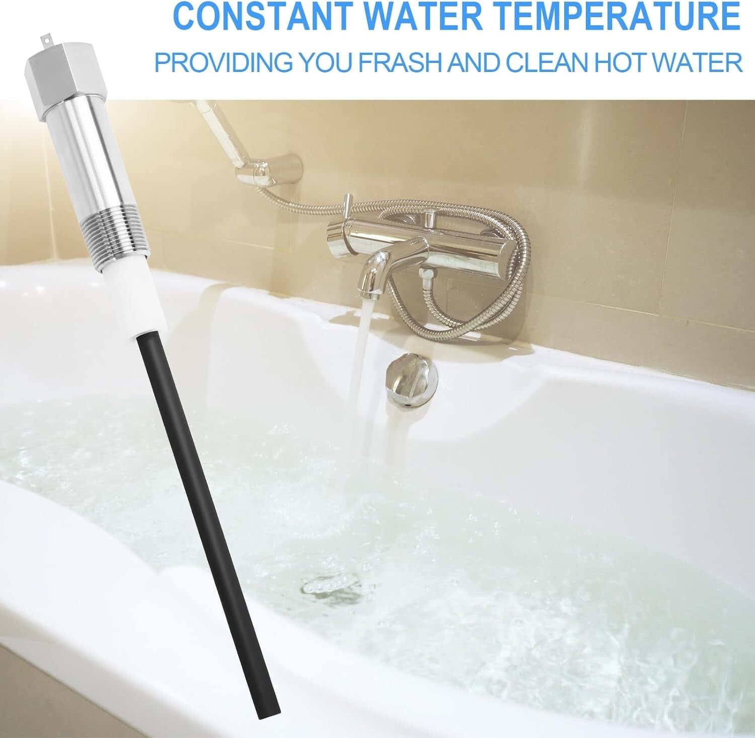 Electric Titanium Anode Rod for Bradford White Water Heaters - Odor Eliminator