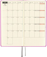 Load image into Gallery viewer, Stylish 2025 Hobonichi Techo MEGA Weekly Planner - Portable Sweet Purple Design