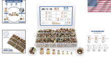 Load image into Gallery viewer, Premium 915pcs SAE Rivet Nuts Assortment - Zinc Plated, Perfect for DIY Projects
