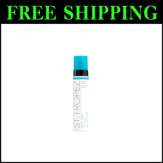 Vegan Self-Tan Foam - Lightweight, Non-Sticky & Develops in 4-8 Hours, 8 fl oz