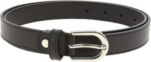Load image into Gallery viewer, Versatile Genuine Leather Women's Belt – Polished Brass Buckle, Made in France