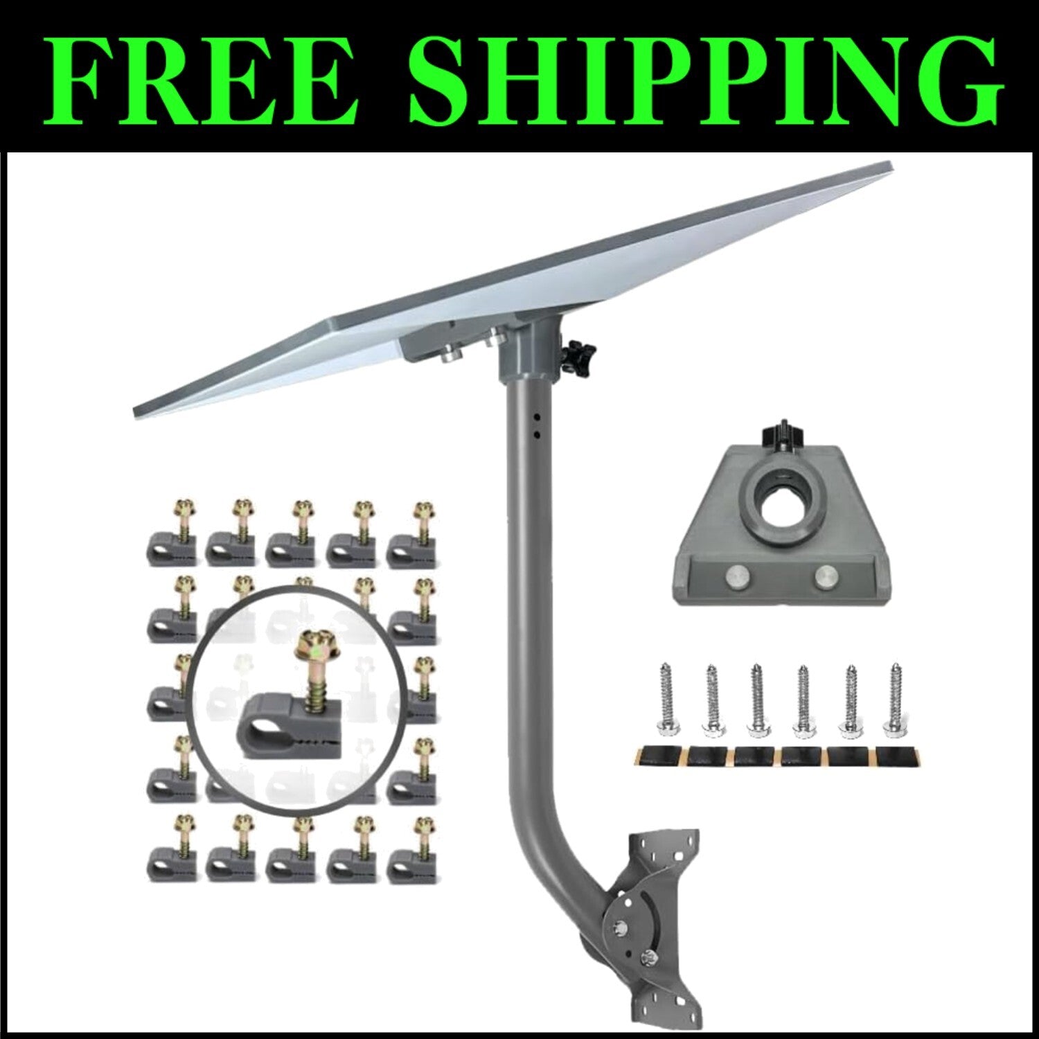 Elevated Gen3/V3 Starlink Mount Kit for Optimal Signal Reception - 22" Height