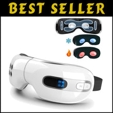Load image into Gallery viewer, Rejuvenating Eye Massager with Heat &amp; Cooling, Bluetooth for Migraines Relief