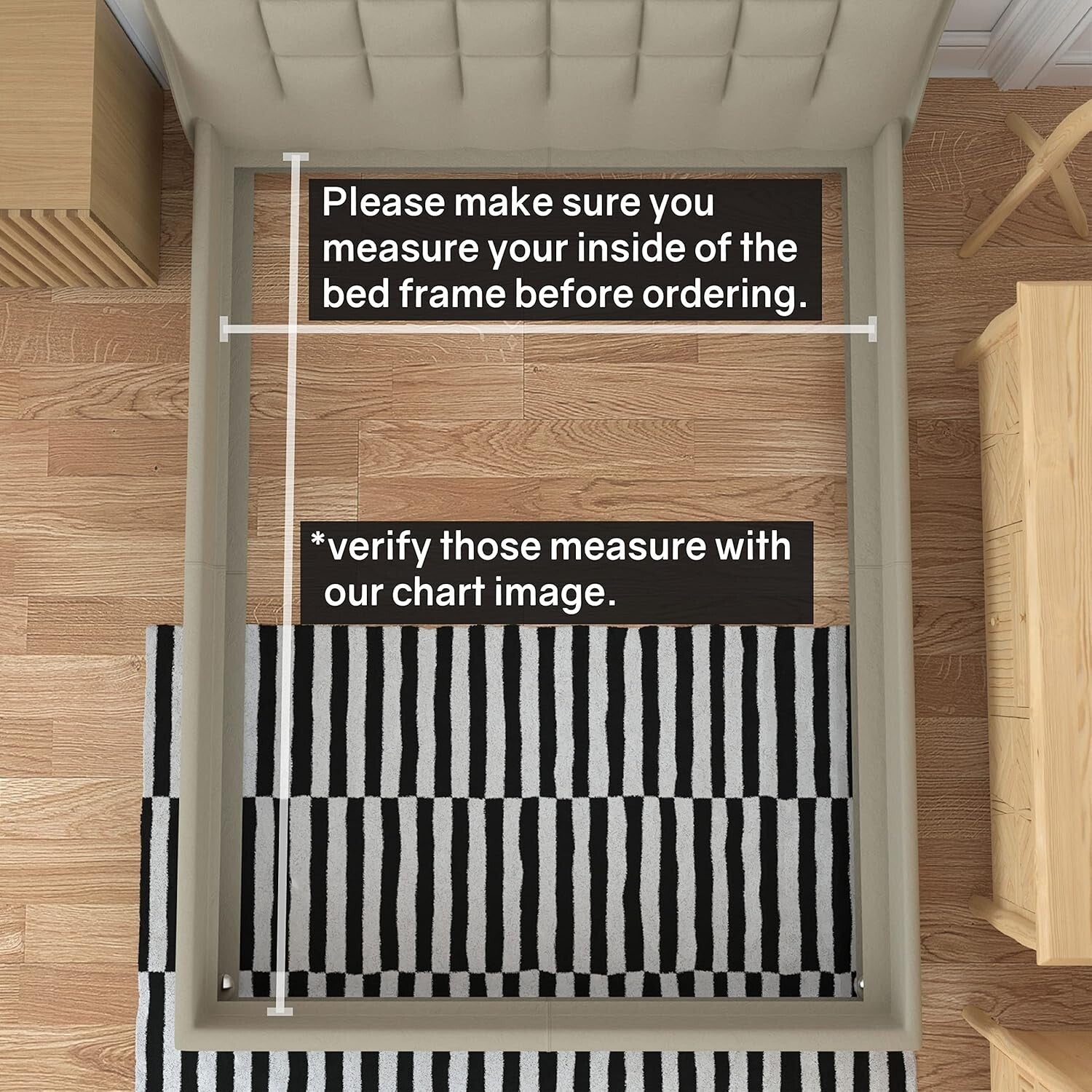 Enhance Your Bed's Support with 0.68-Inch Wooden Slats for Queen Size Mattresses