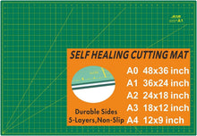 Load image into Gallery viewer, Versatile 24x36" Double-Sided Cutting Mat - Ideal for Sewing, Quilting &amp; Crafts