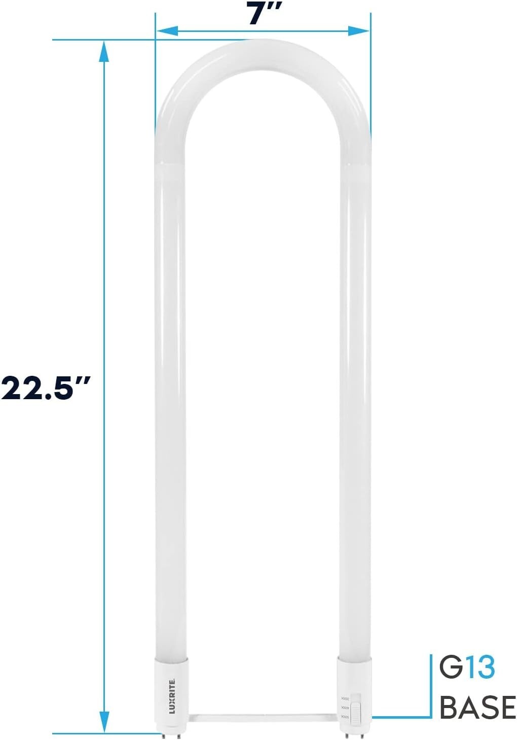 Energy-Efficient T8 U Bend LED Tube Lights - Direct/Bypass Installation, 2-Pack