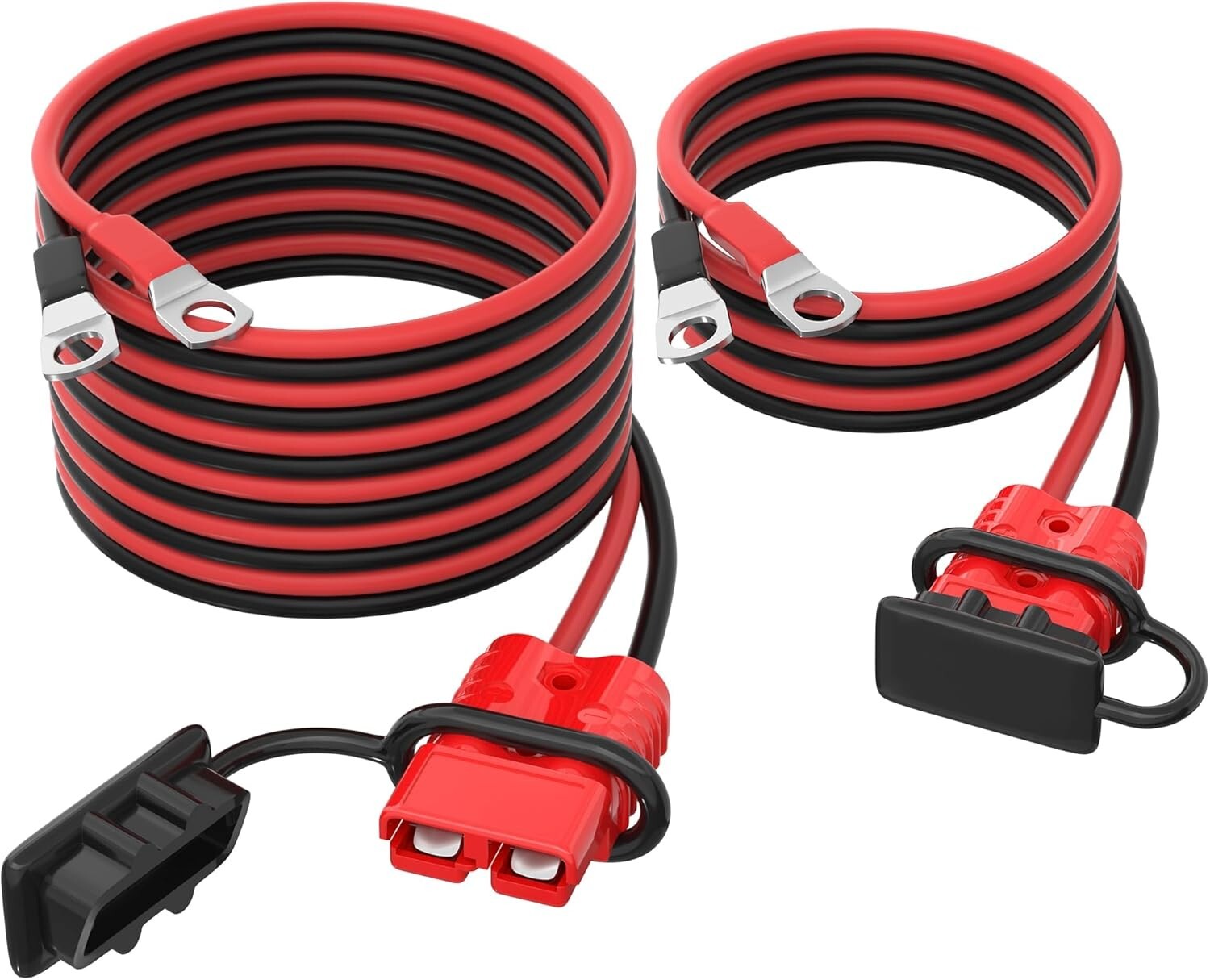Heavy-Duty 14FT 2AWG Quick Disconnect Battery Connector for Forklift & Car