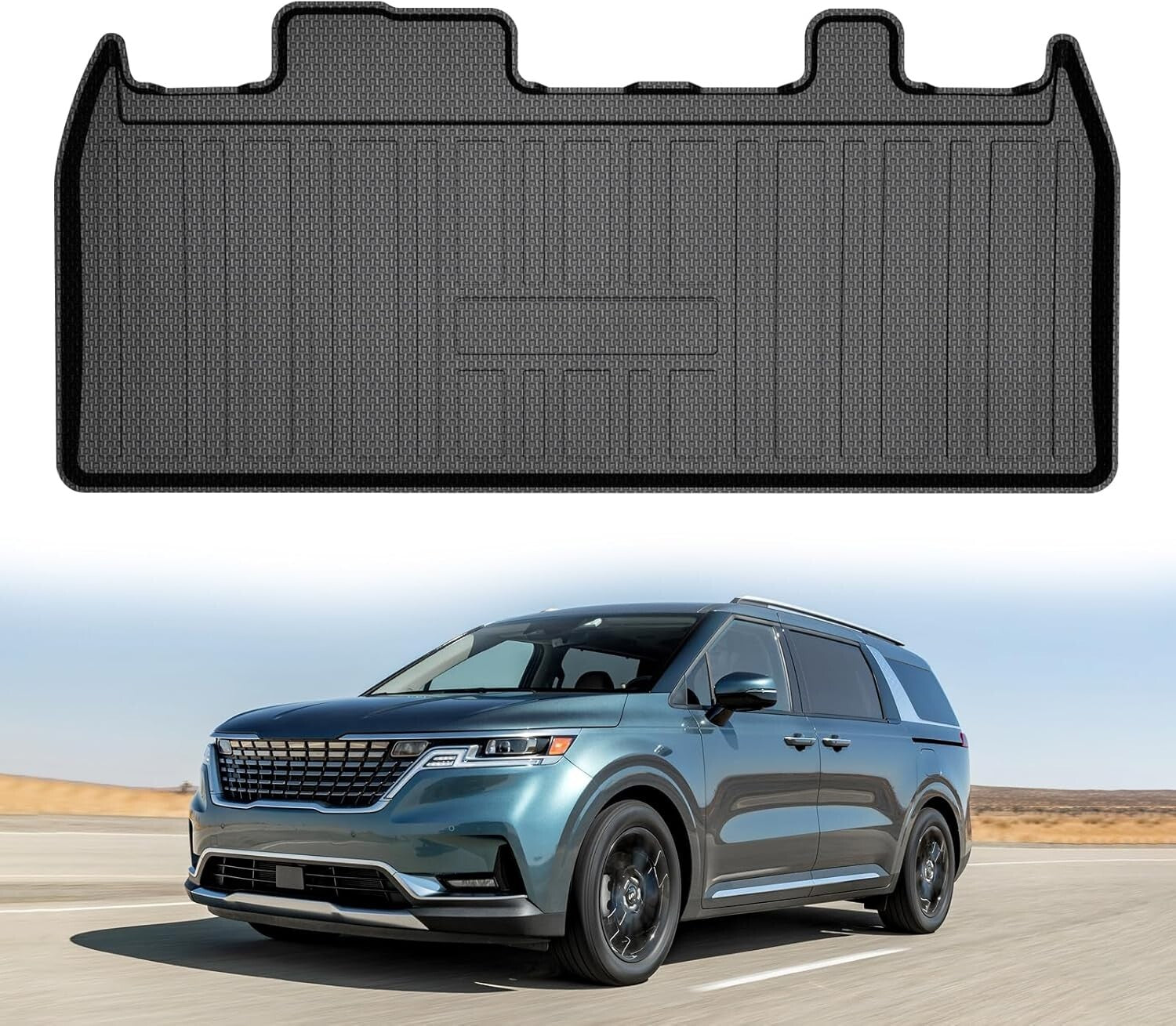 Custom-Fit Trunk Liner for Kia Carnival (2022-2025) - Water-Resistant & Non-Slip