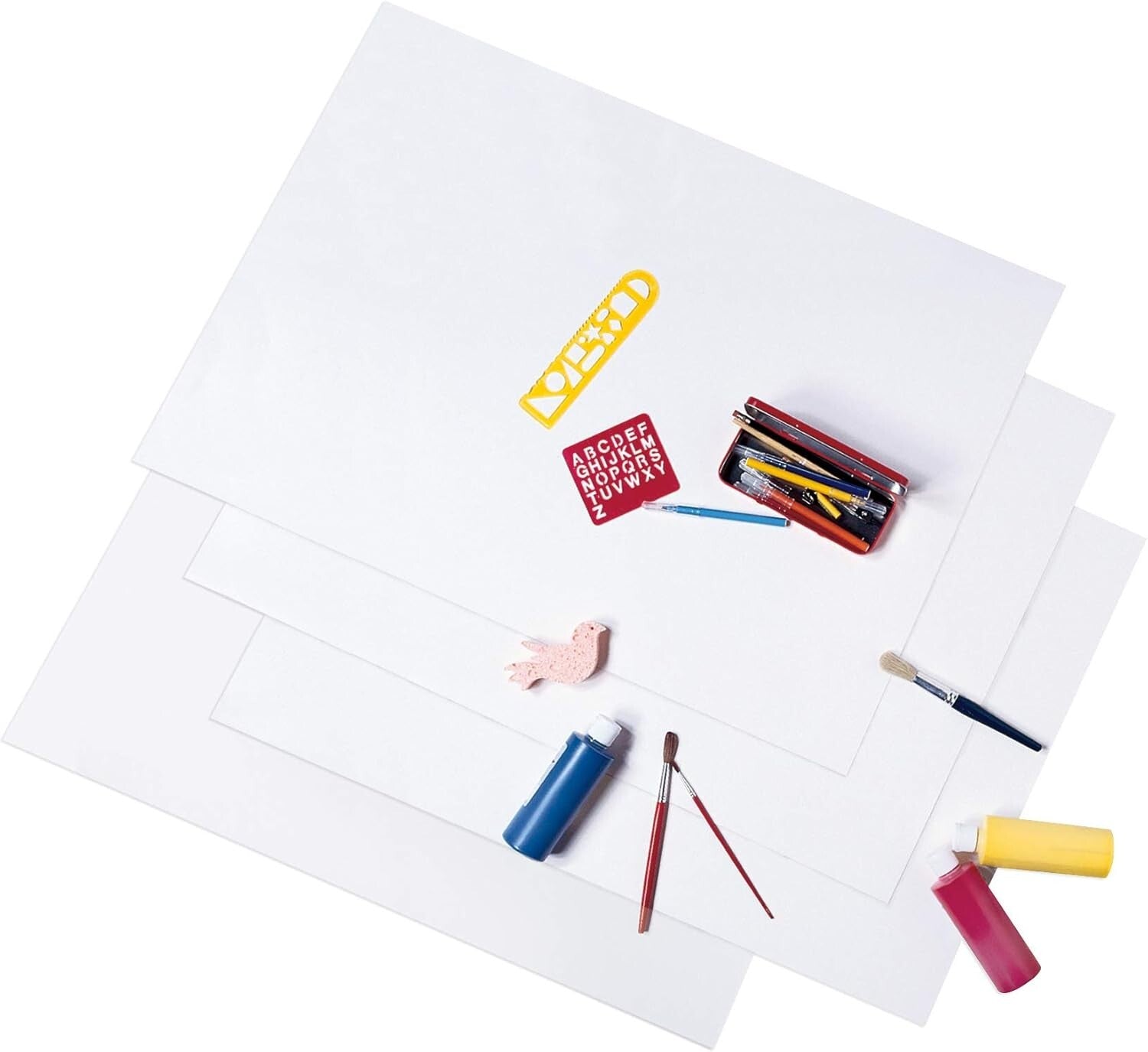 Recyclable Economy Poster Board, 22" x 28" - Perfect for Signs & Presentations