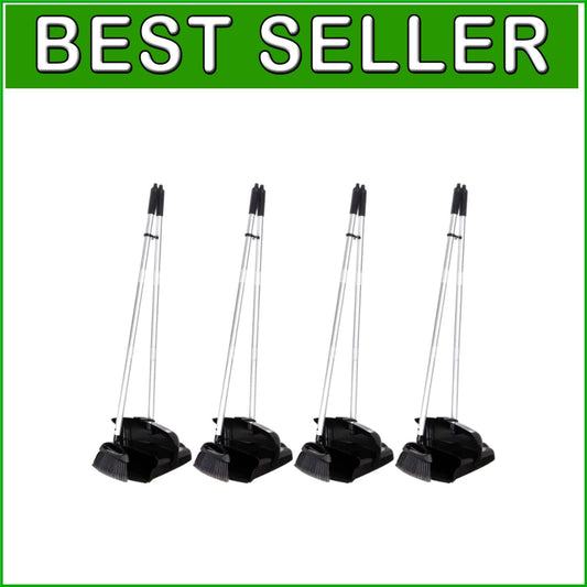 Adjustable Broom & Dust Pan Set - Collapsible Space-Saving Cleaning Solution