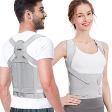 Load image into Gallery viewer, Adjustable Back Brace Posture Corrector for Pain Relief &amp; Better Alignment
