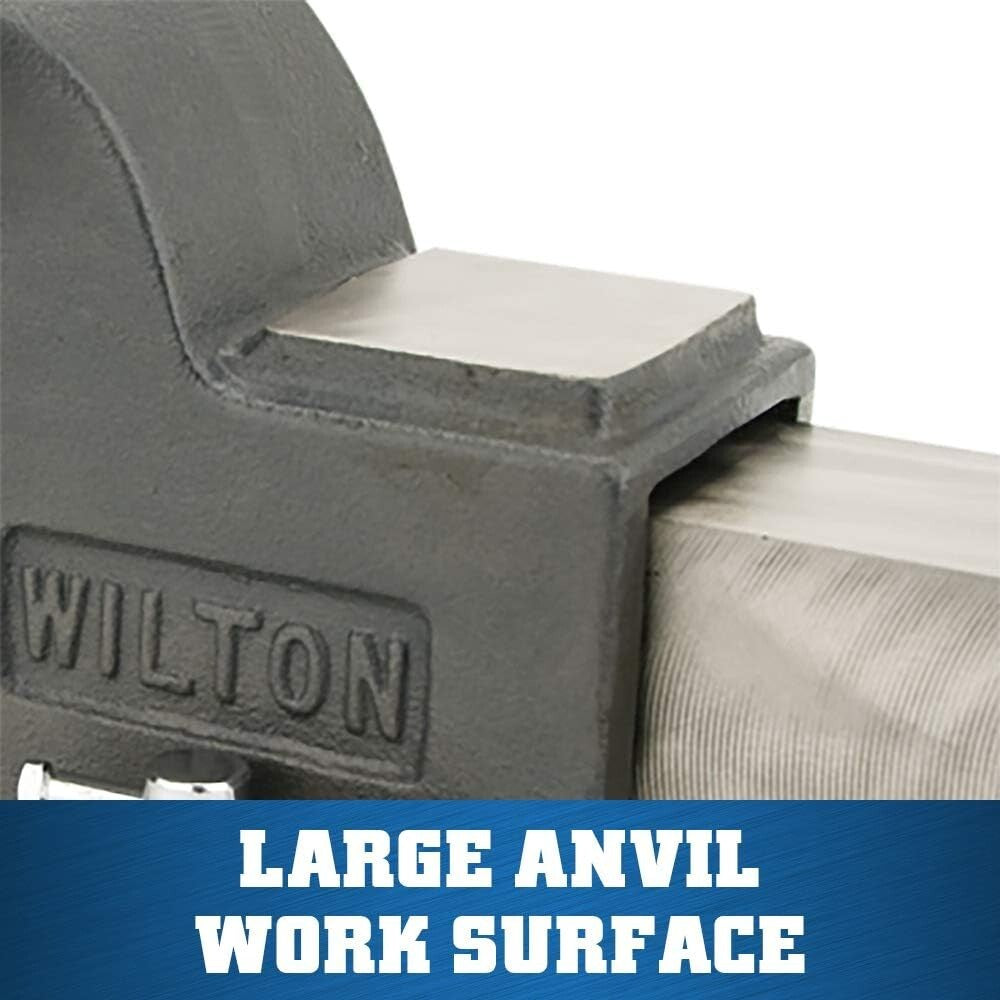 Sturdy 30,000 PSI Gray Iron Bench Vise - Ideal for General Duty Applications