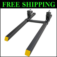 Load image into Gallery viewer, Universal 60" Tractor Bucket Forks - Durable 2000lb Capacity, Safe &amp; Adjustable