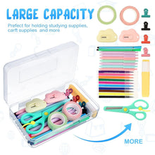 Load image into Gallery viewer, 12 Pack Clear Plastic Storage Boxes with Snap Closure - Large Capacity Organizer