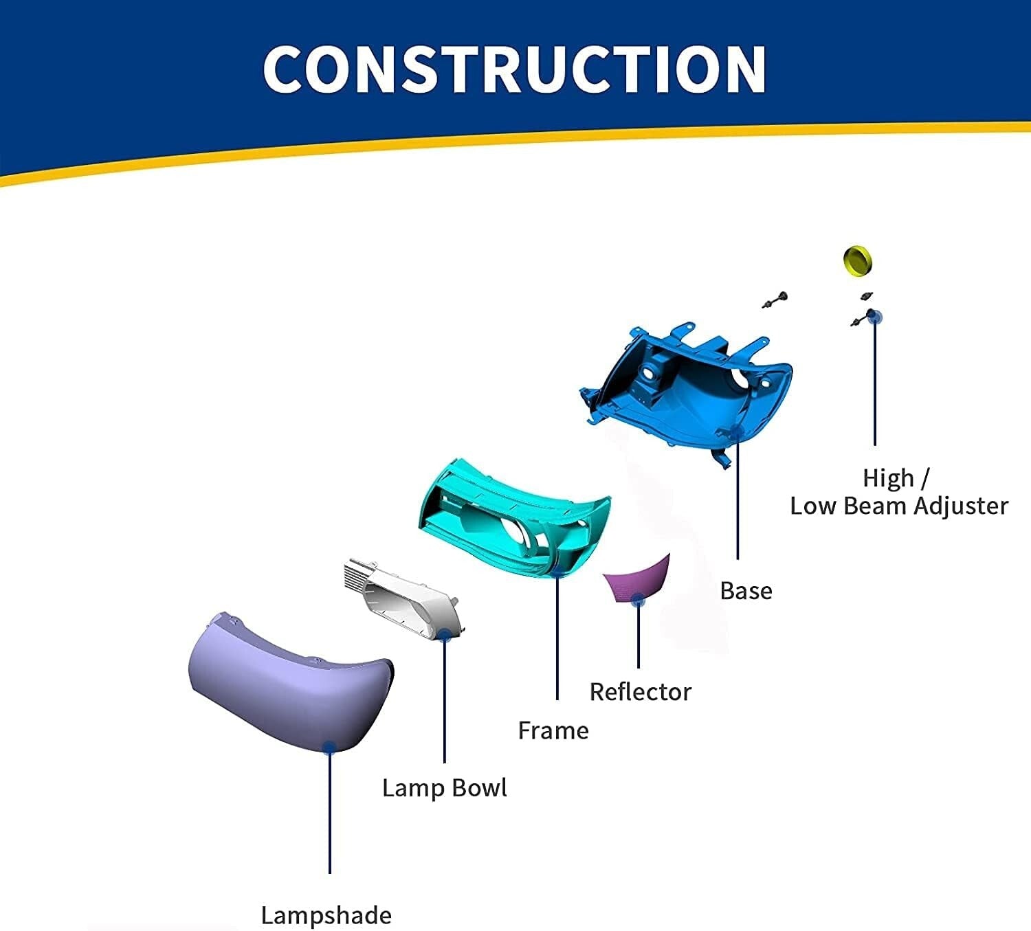 Direct Fit Headlight Assembly for 1994-1999 Chevy C/K & Tahoe - Black Housing