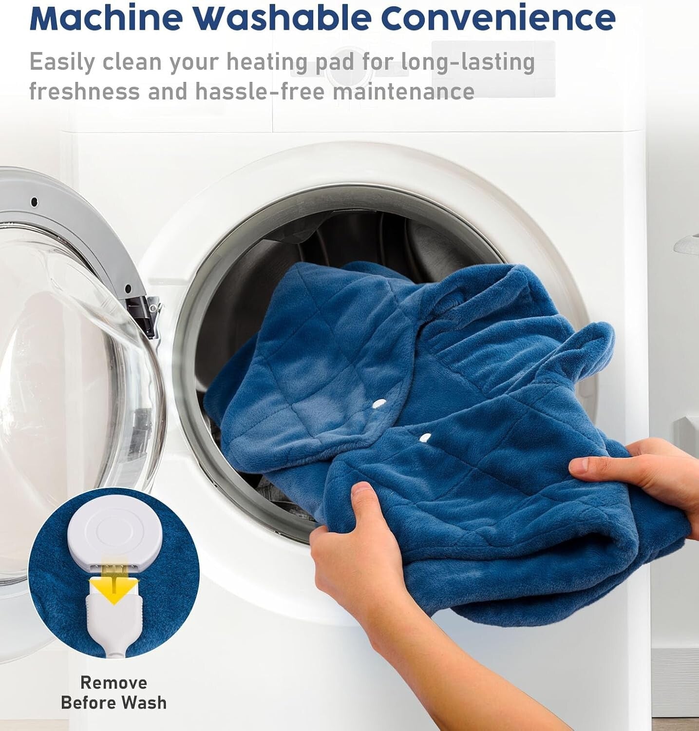 Versatile 22"x37" Electric Heating Pad - Ideal Gift for Pain Relief & Relaxation