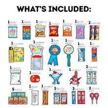 Load image into Gallery viewer, Gourmet Birthday Treats Box - 50 Snack Variety Pack Perfect for Celebrations