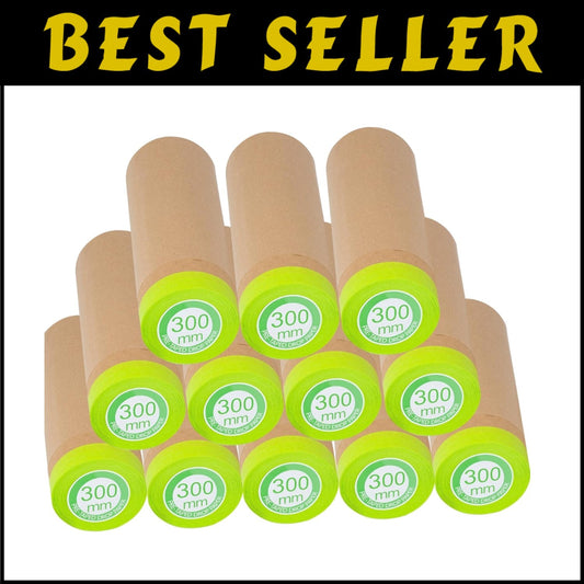 Premium Pre-Taped 2-in-1 Masking Paper Roll: 12" x 50 ft for Effortless Painting