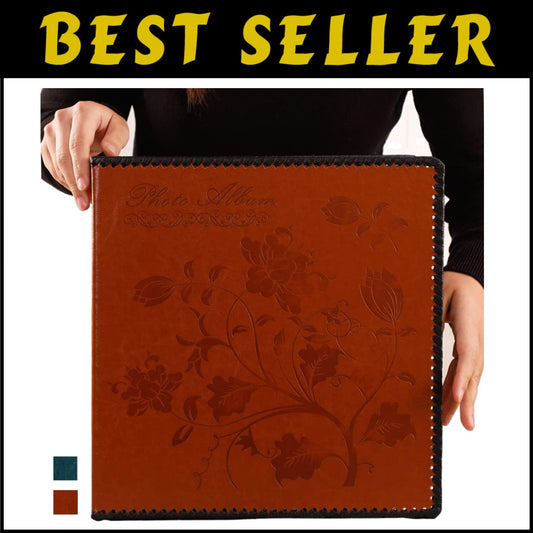 Handcrafted Leather Photo Album with Magnetic Pages – Perfect Gift for Memories