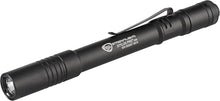 Load image into Gallery viewer, Portable 350-Lumen Black Penlight with USB Recharge and Holster for Outdoor Use