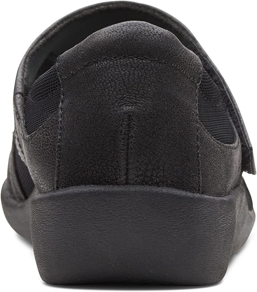 Comfortable Women's Sillian Bella Black Mary Jane Flats | Cloud Steppers Size 8W