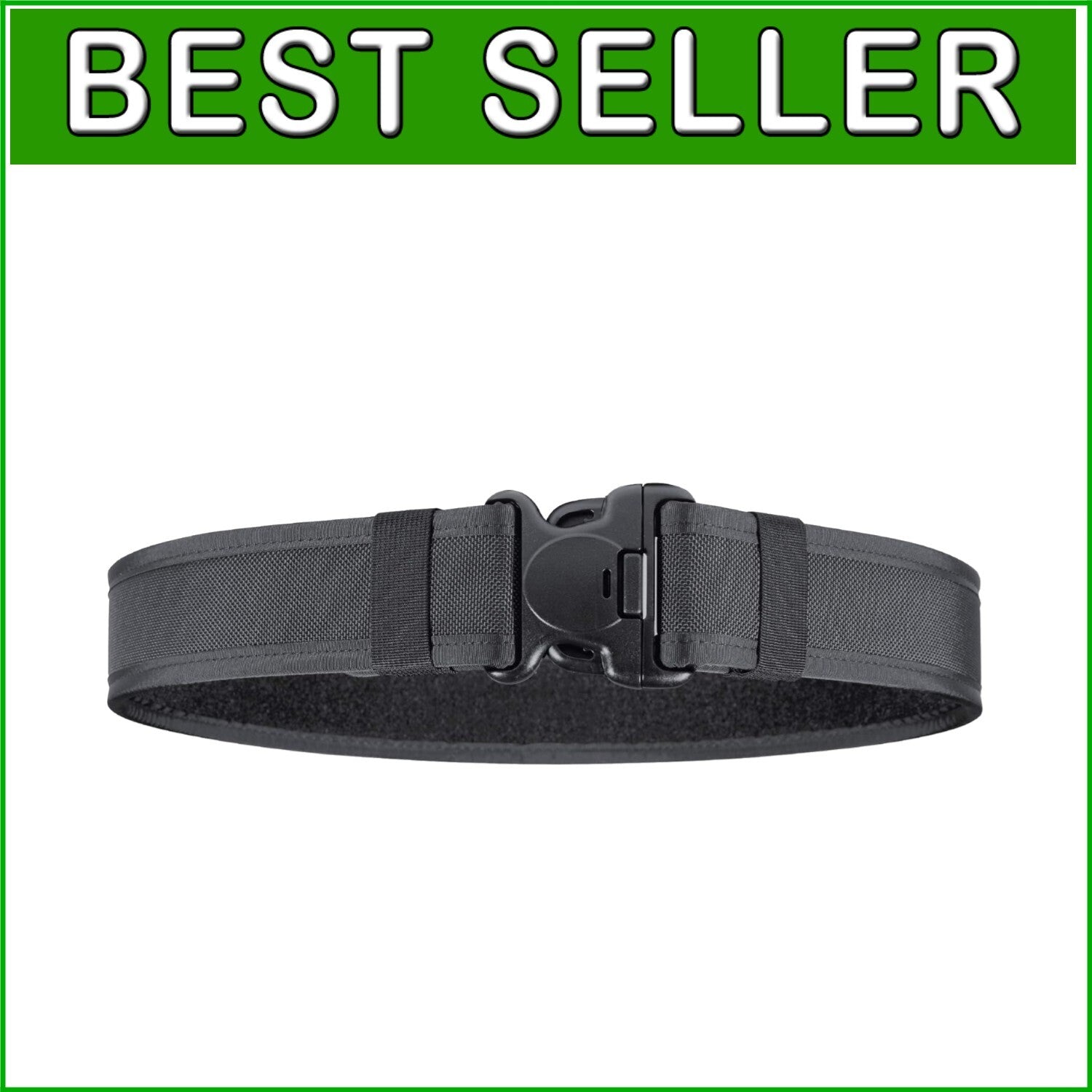Ballistic Weave Black Nylon Duty Belt - Premium Construction for Law Enforcement