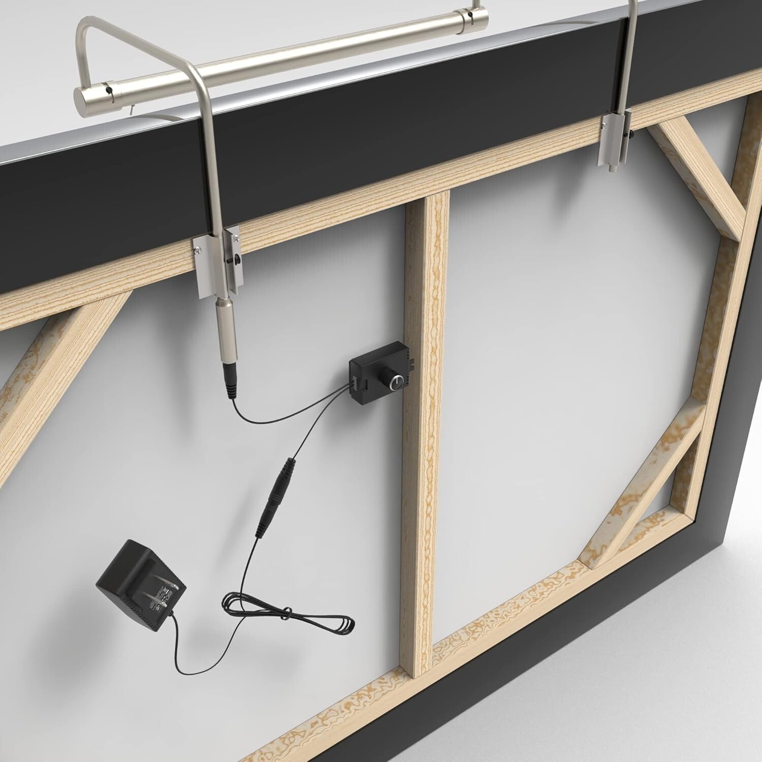 12-Inch Slimline Picture Light with Toggle Switch - Warm White LED Illumination