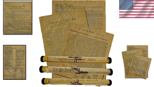 Patriotic Full-Size Replica Bundle: Declaration, Constitution & Bill of Rights