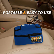 Load image into Gallery viewer, Portable Electric Lunch Box &amp; Food Heater with Glass Container - 1.5qt - Blue